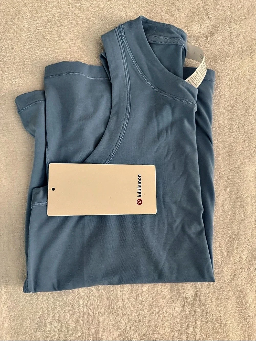 Lululemon Jersey Training Tank Top Sinatra Blue Size 6 NWT